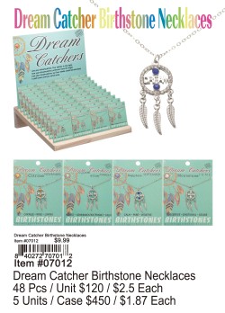 Dream Catcher Birthstone Necklaces